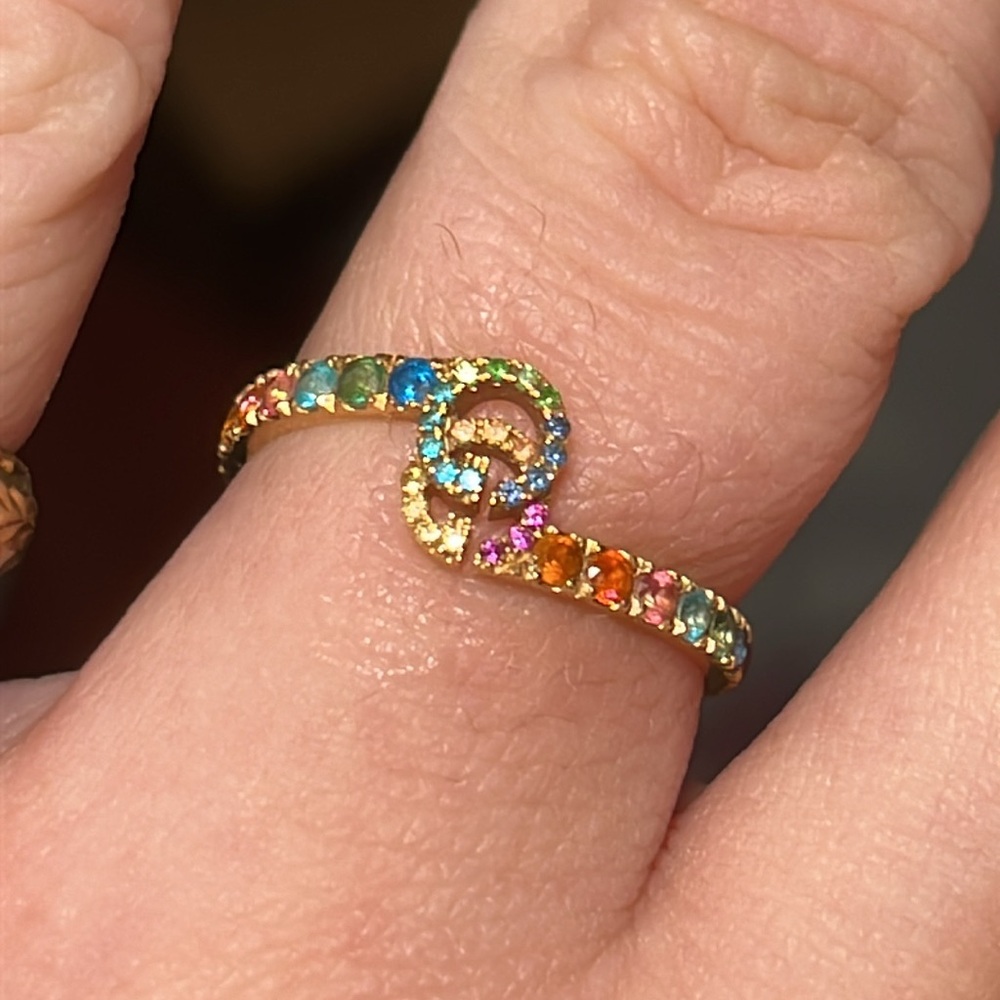 Gucci 750 gold gemstone ring - Picture 7 of 13